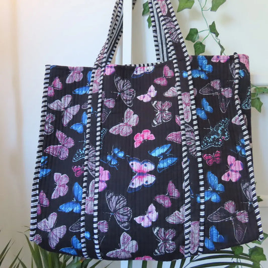 Cotton Quilted Tote Bags My Store