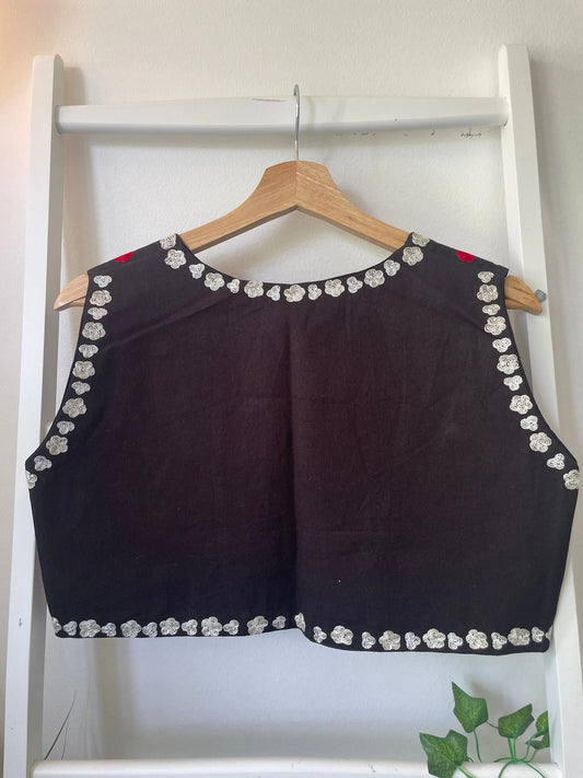Hand Embroidered Thread work Vest Artofakind