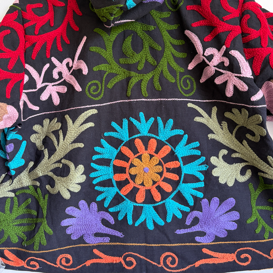 Cotton Suzani Embroidery Hoodie