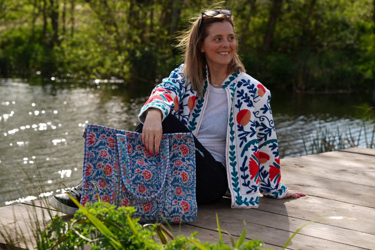 Velvet-Quilted-Bag Artofakind