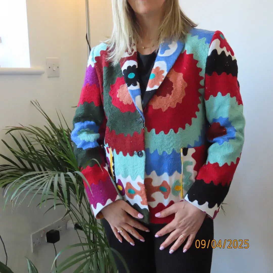 Suzani-Embroidery-Blazer Artofakind