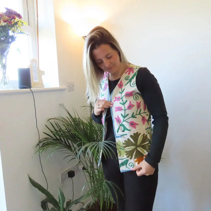 The Suzani Embroidery Vest – Timeless Craft, Effortless Edge Artofakind