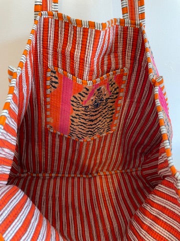 Velvet Quilted Tote Bag