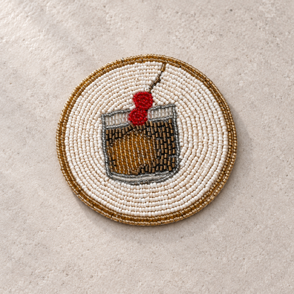 Cocktail Beaded Coaster – Handmade Drinks Mat