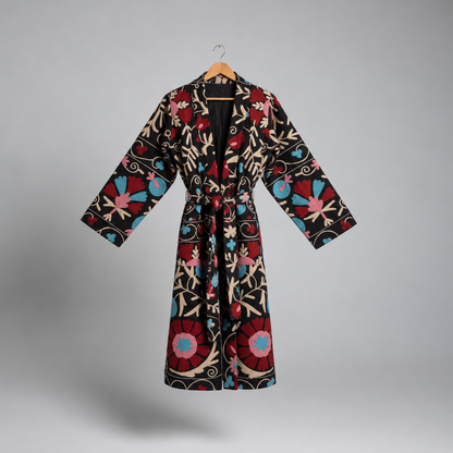 Cotton suzani long coat