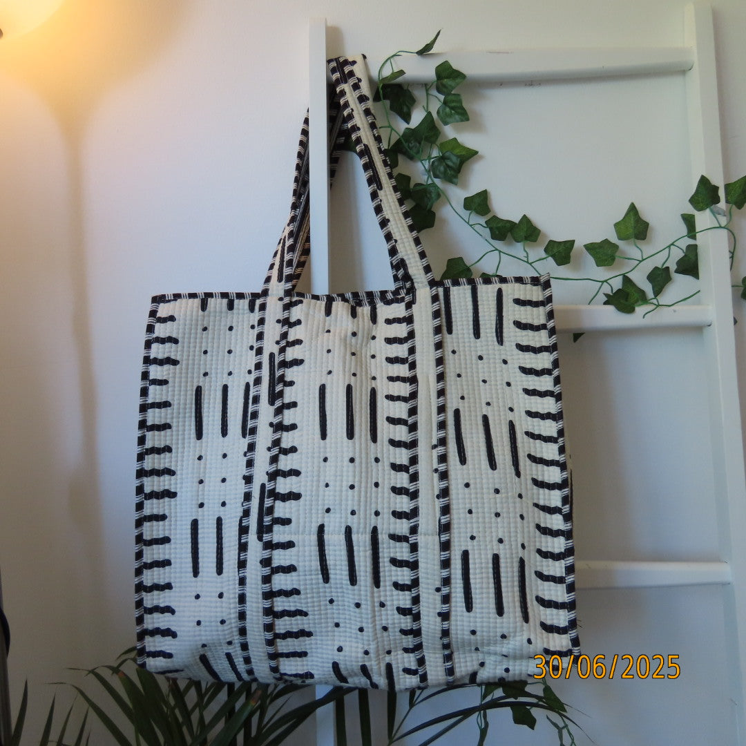 Cotton Quilted Tote Bags