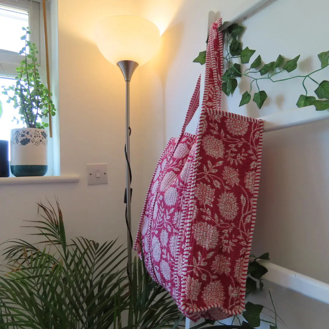 Cotton Quilted Tote Bags My Store