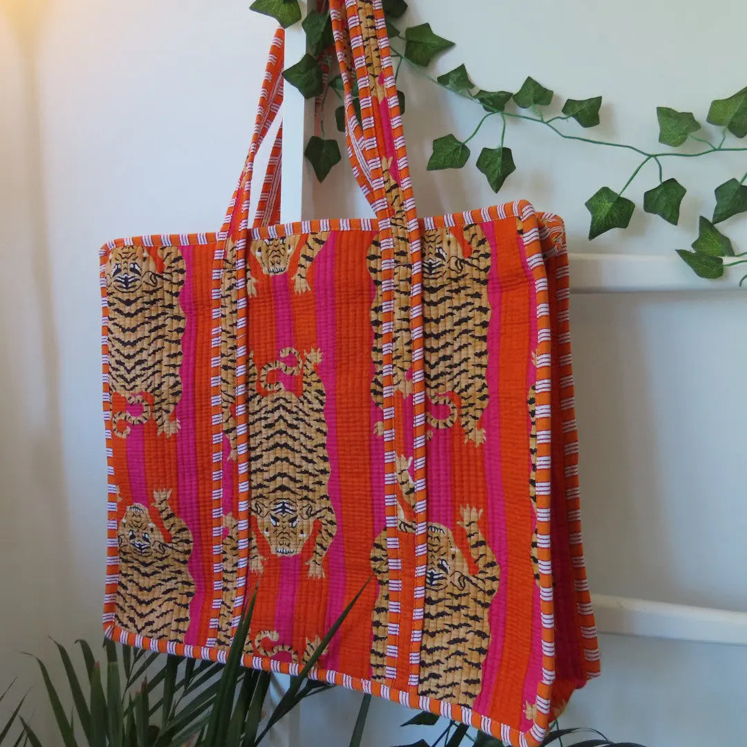 Cotton Quilted Tote Bags My Store