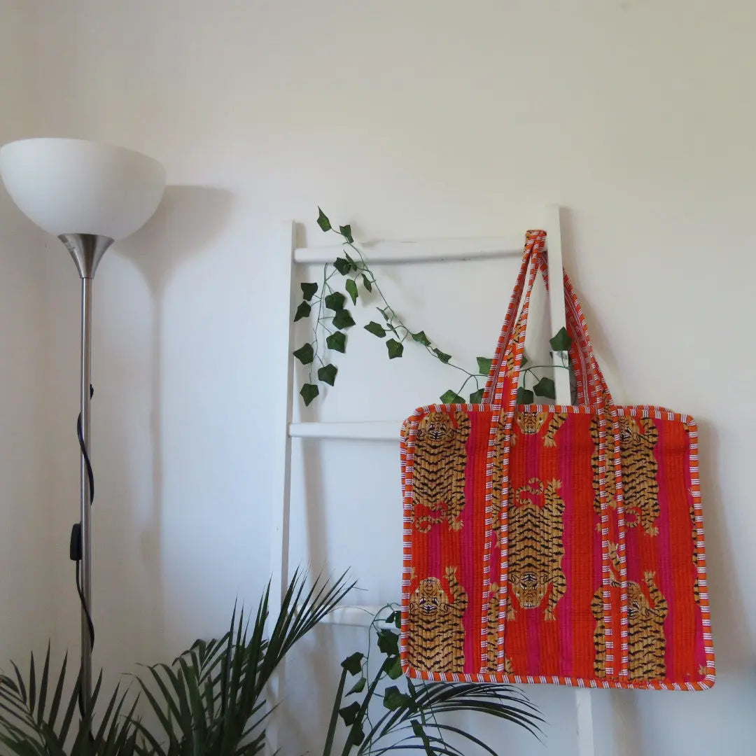 Cotton Quilted Tote Bags My Store