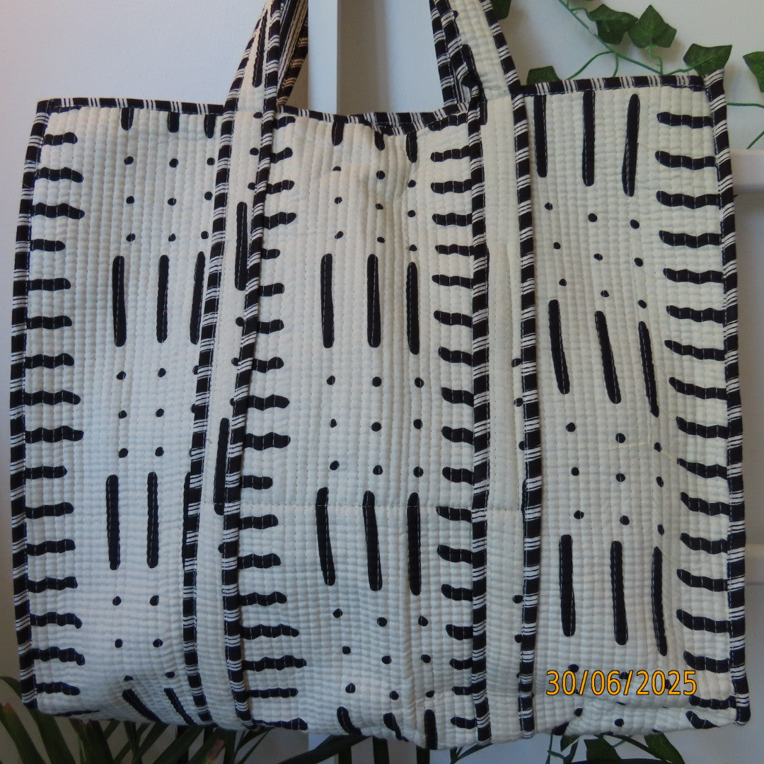 Cotton Quilted Tote Bags