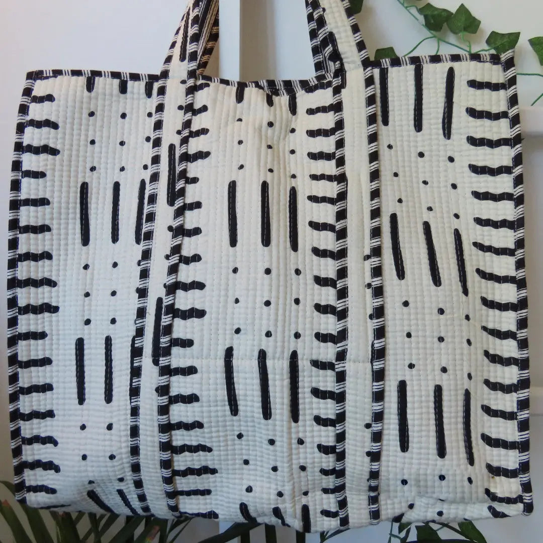 Cotton Quilted Tote Bags My Store
