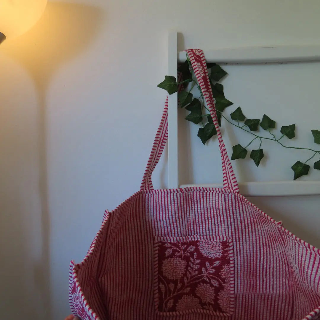 Cotton Quilted Tote Bags My Store