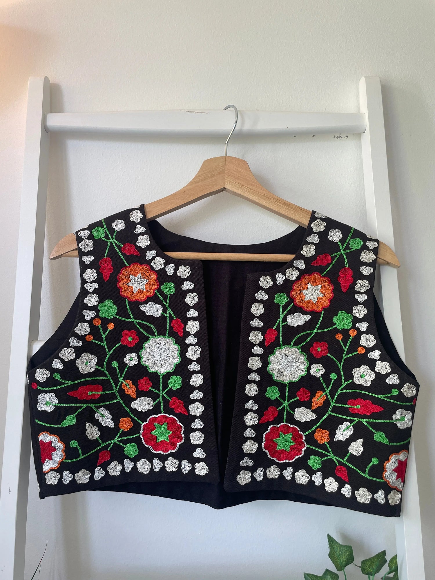 Hand Embroidered Thread work Vest Artofakind