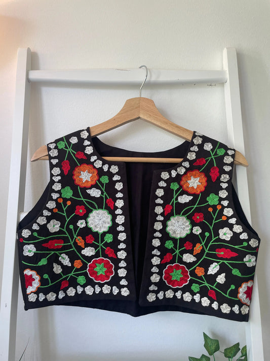 Hand Embroidered Thread work Vest Artofakind