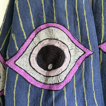 Suzani Cotton Evil Eye Embroidered Jacket