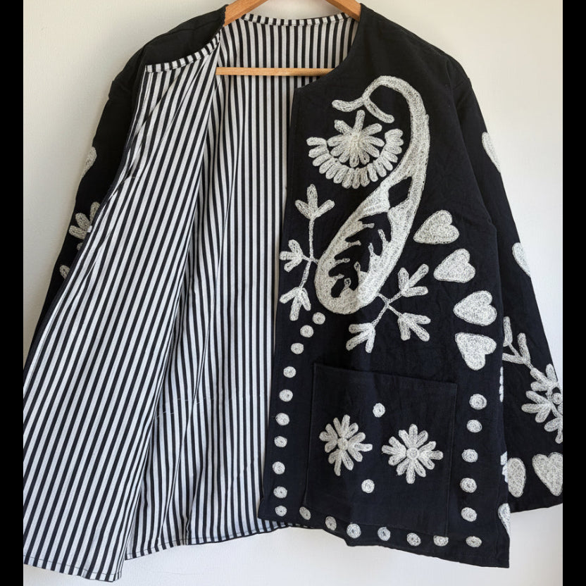 Cotton Suzani Embroidery Jacket