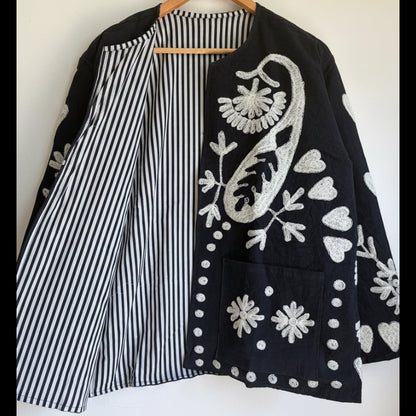 Cotton Suzani Embroidery Jacket