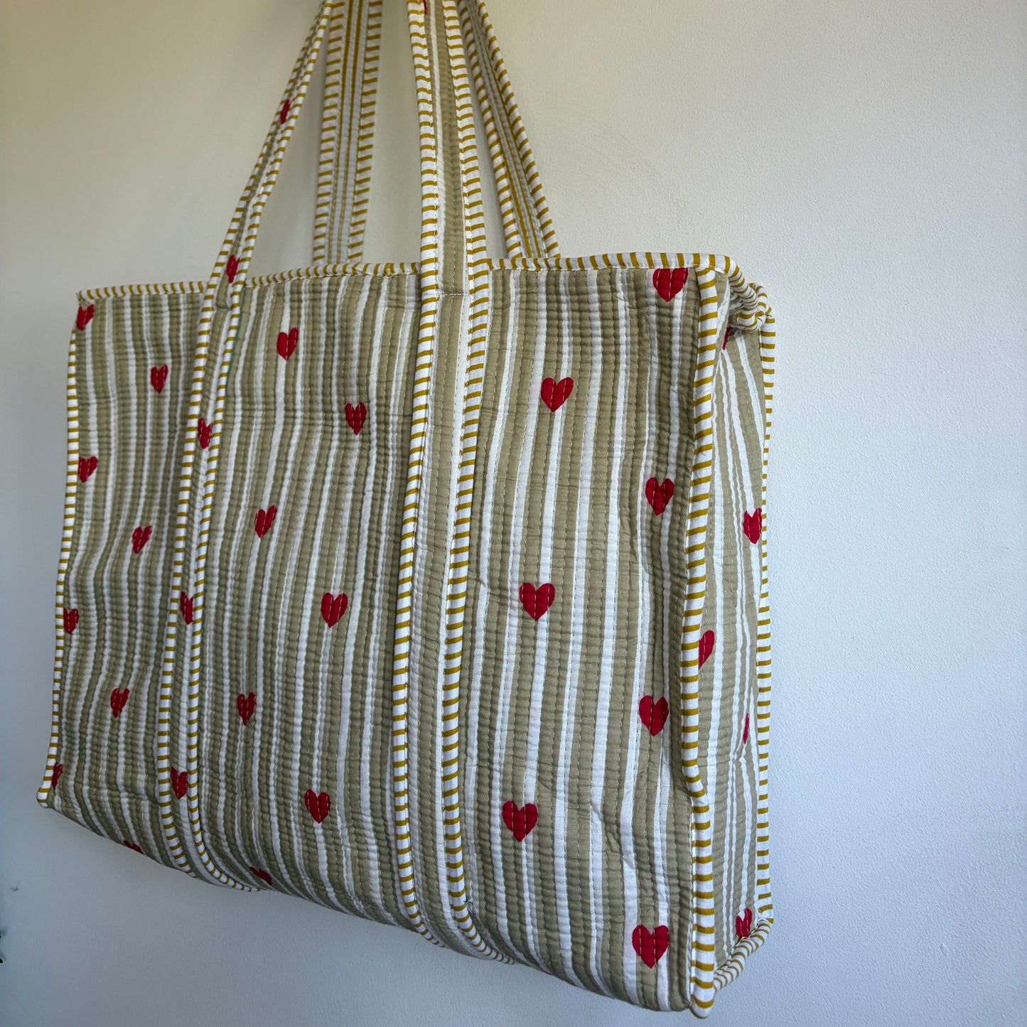 Cotton quilted Tote Bag 