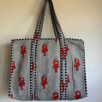 Cotton quilted Tote Bag 