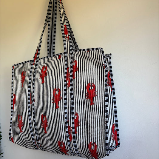 Cotton quilted Tote Bag 