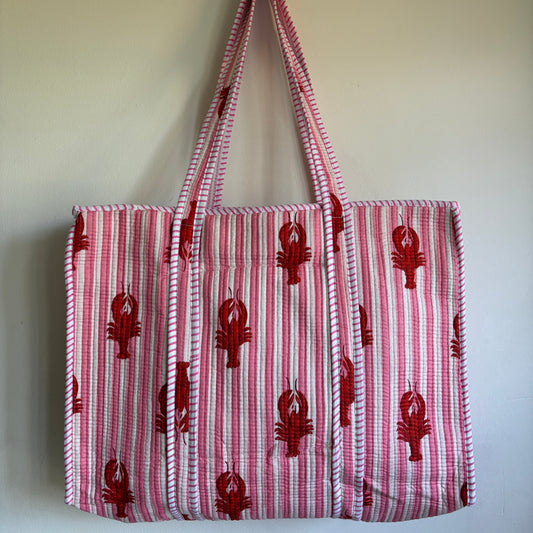 Cotton quilted Tote Bag 