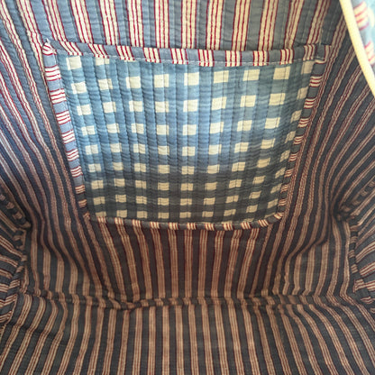 Quilted Green Gingham Duffle Bag