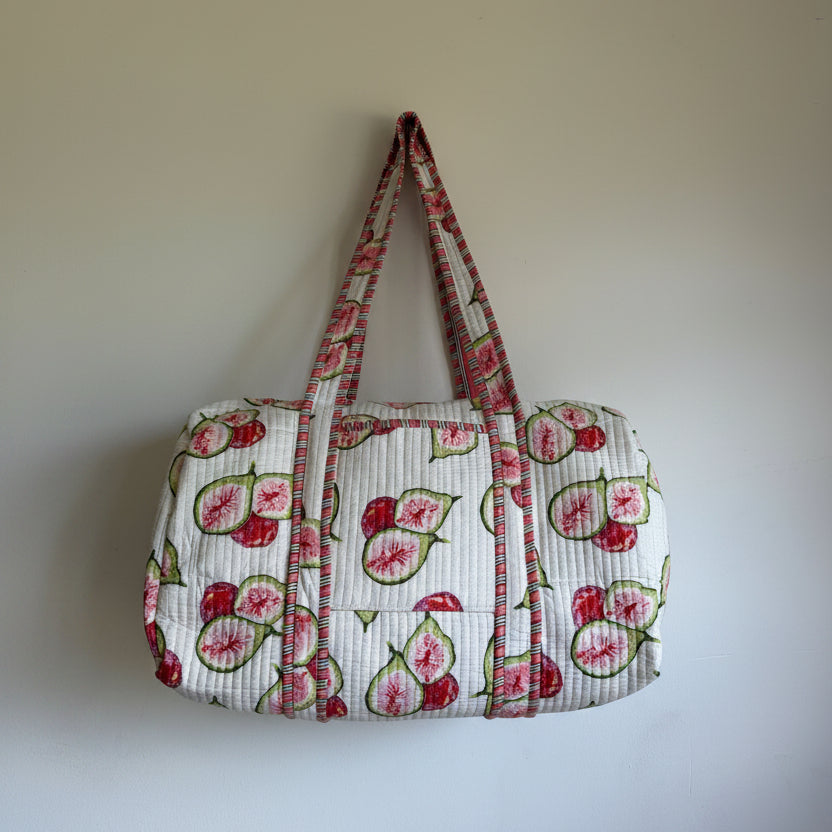Quilted Cotton Duffle Bag