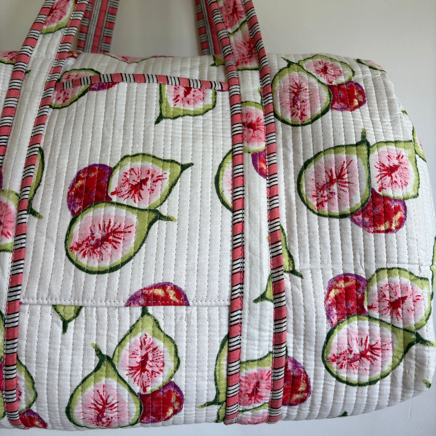 Quilted Cotton Duffle Bag
