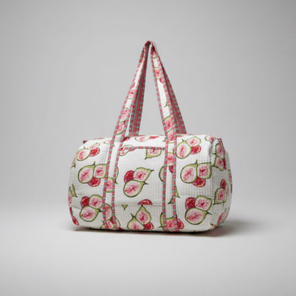 Quilted Cotton Duffle Bag
