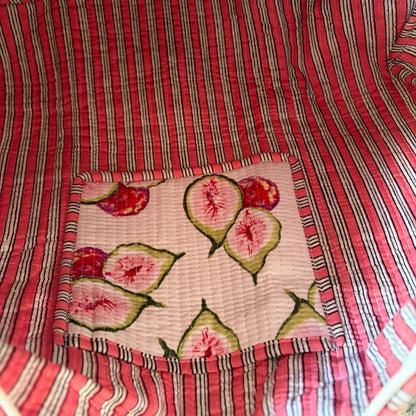Quilted Cotton Duffle Bag