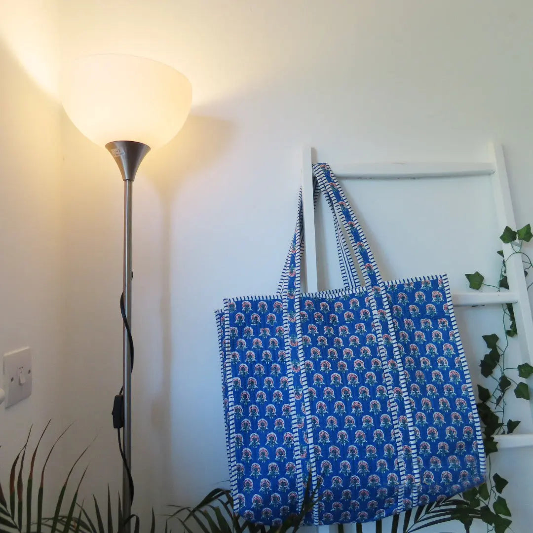 Cotton Quilted Tote Bags My Store