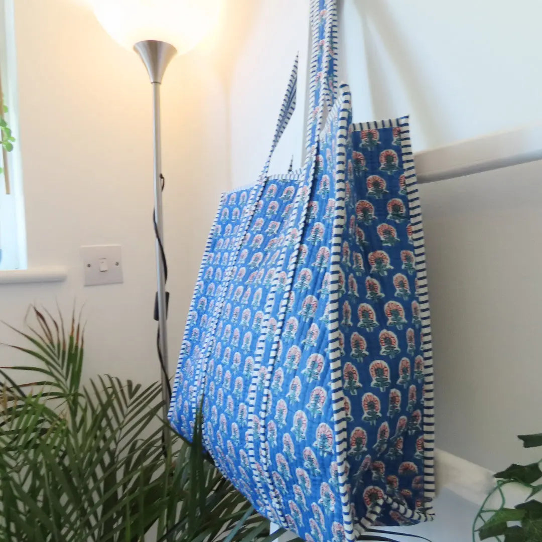 Cotton Quilted Tote Bags My Store
