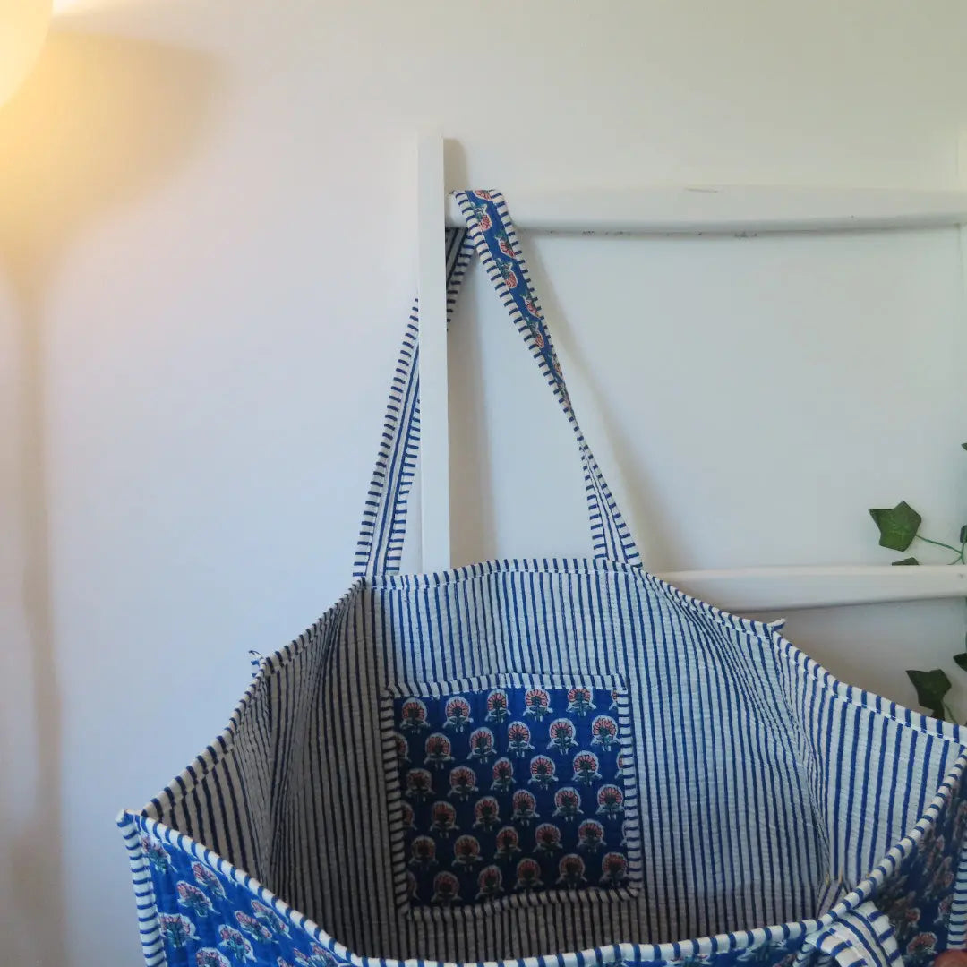 Cotton Quilted Tote Bags My Store