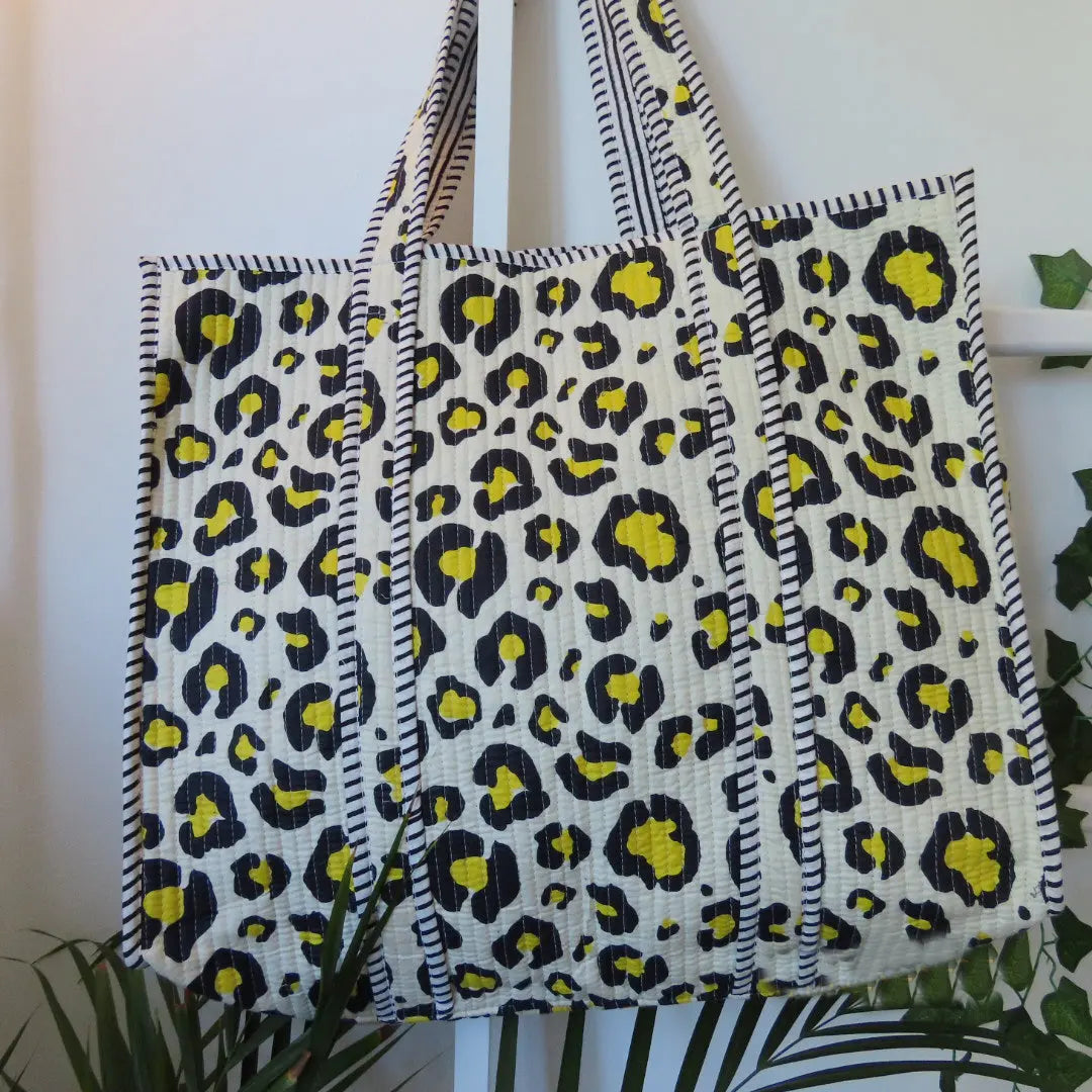 Cotton Quilted Tote Bags My Store