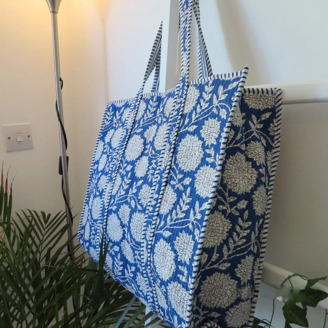 Cotton Quilted Tote Bags My Store