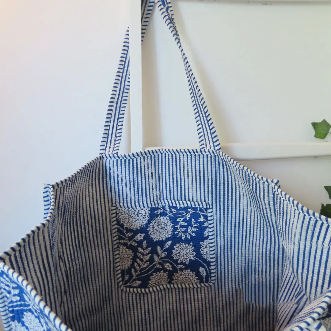 Cotton Quilted Tote Bags My Store