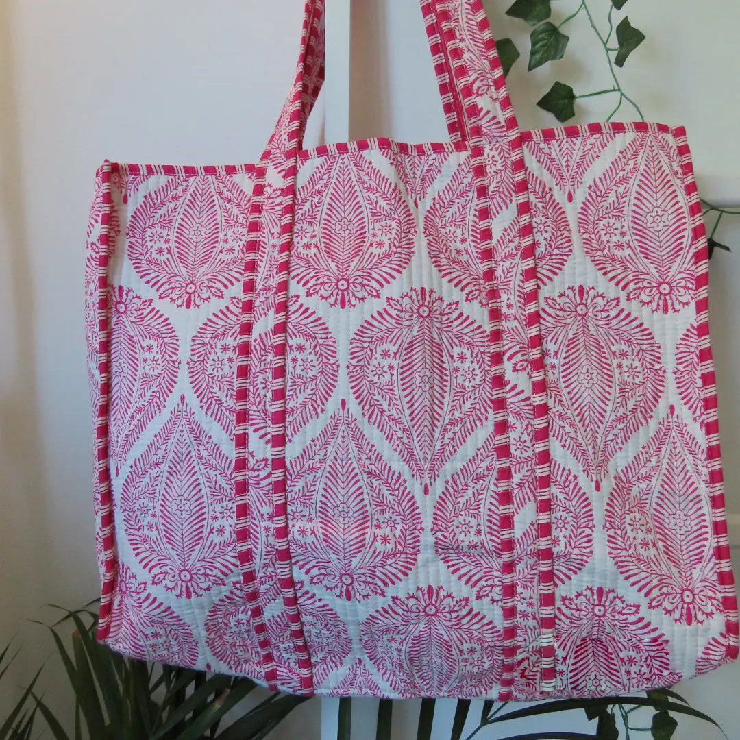 Cotton Quilted Tote Bags My Store