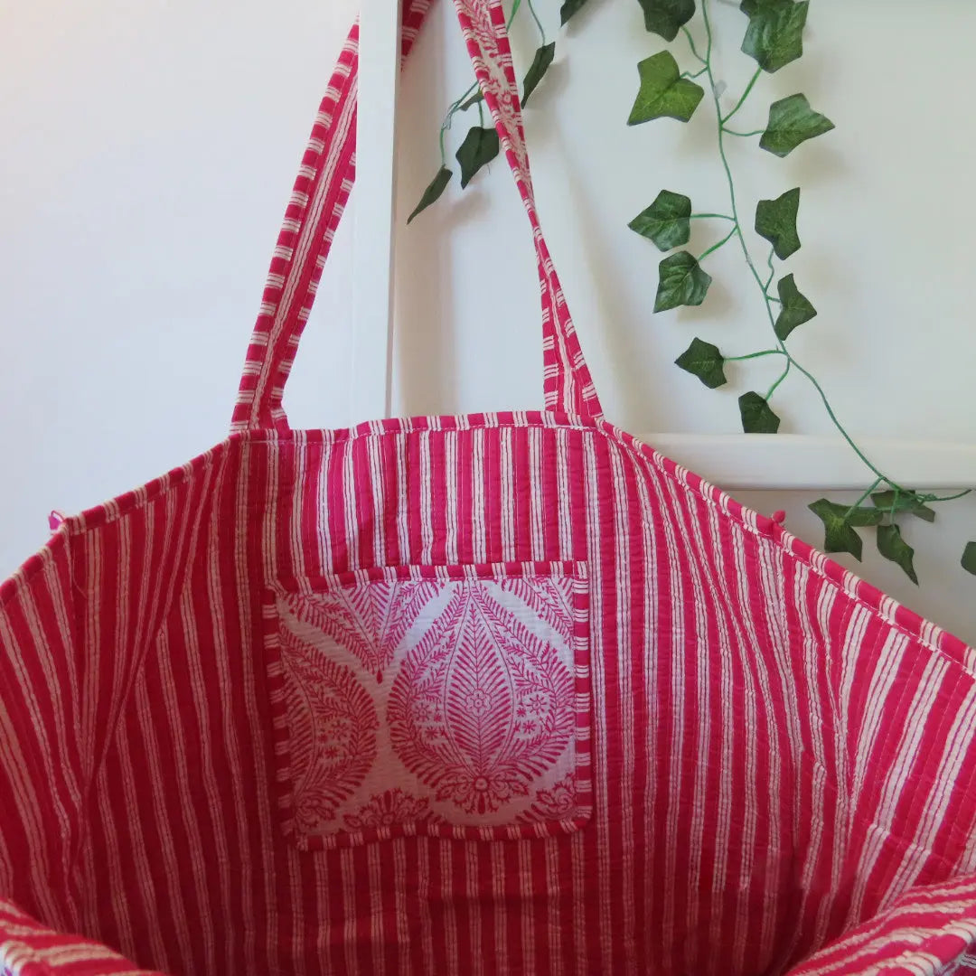 Cotton Quilted Tote Bags My Store