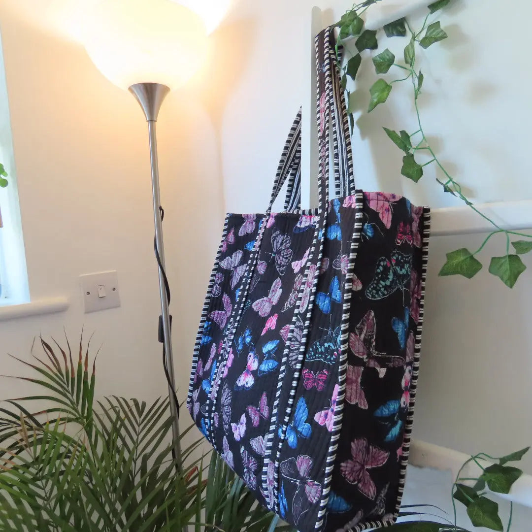 Cotton Quilted Tote Bags My Store
