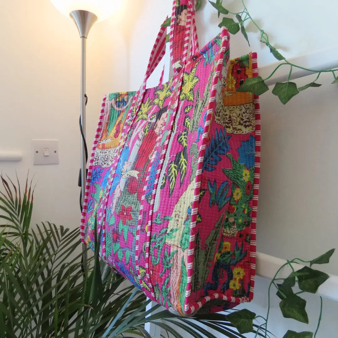 Cotton Quilted Tote Bags My Store