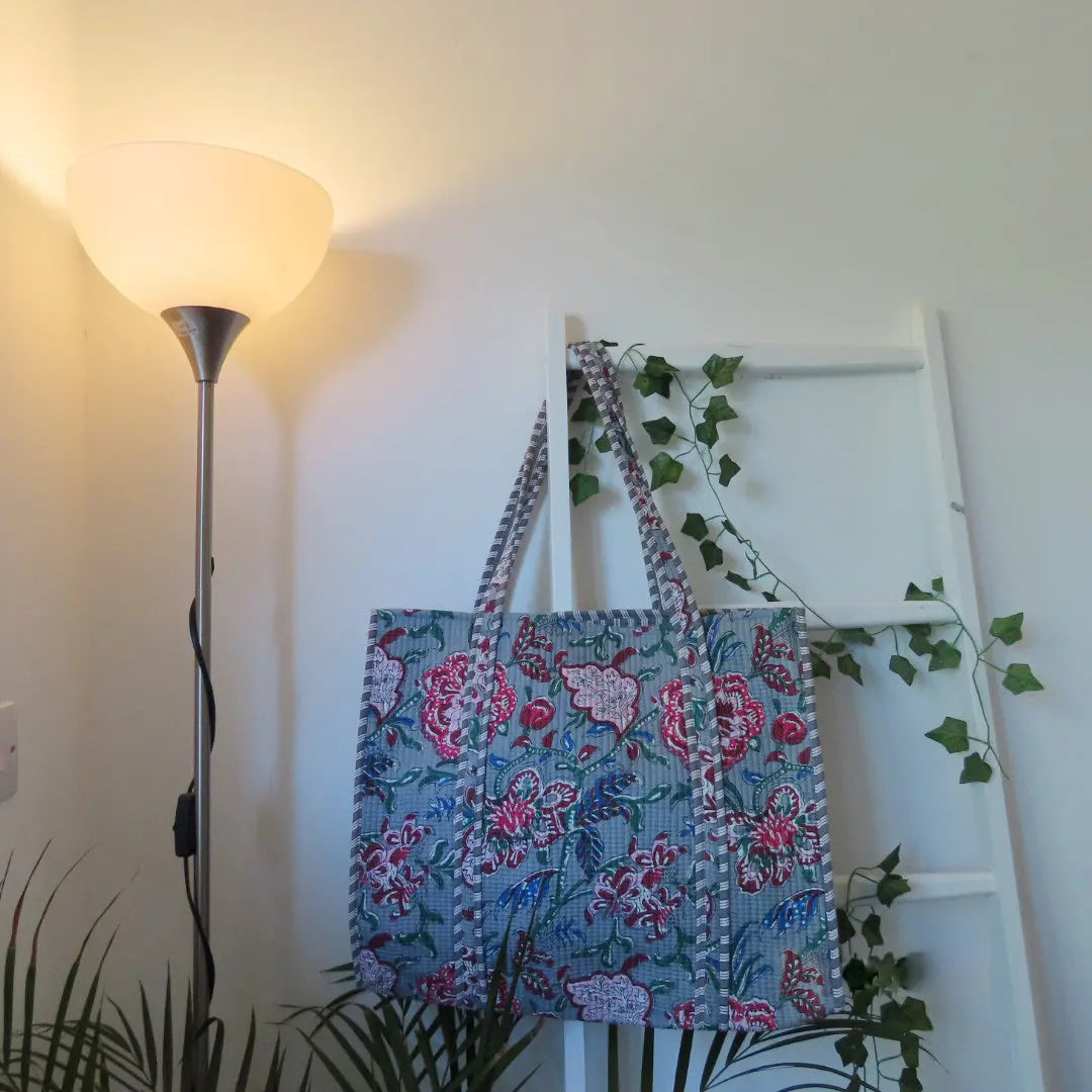 Cotton Quilted Tote Bags My Store