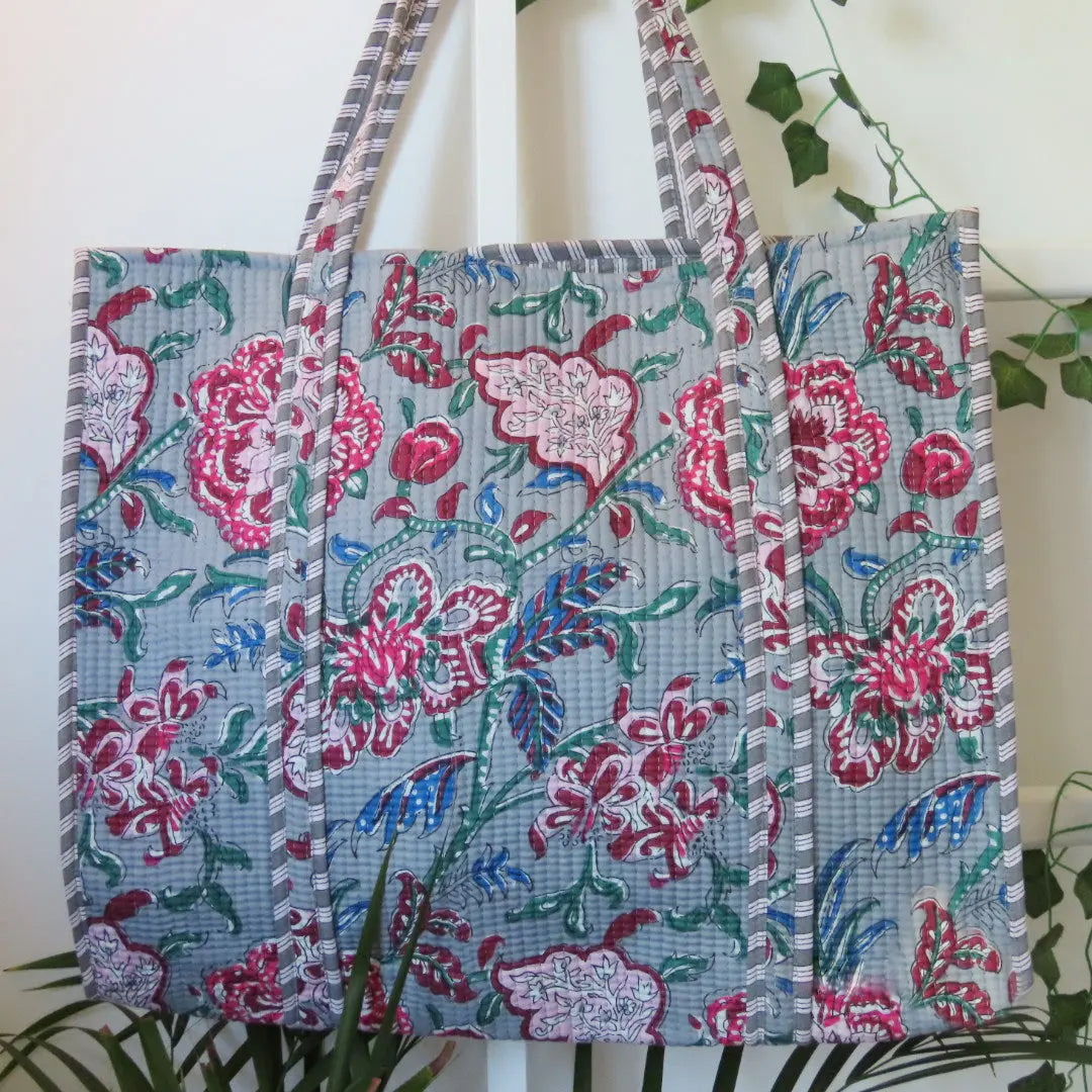 Cotton Quilted Tote Bags My Store