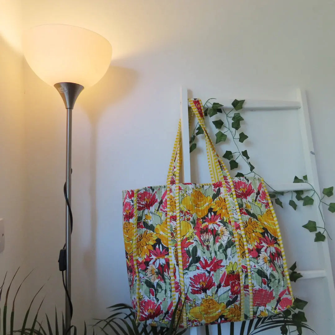Cotton Quilted Tote Bags, Handmade quilted bags My Store