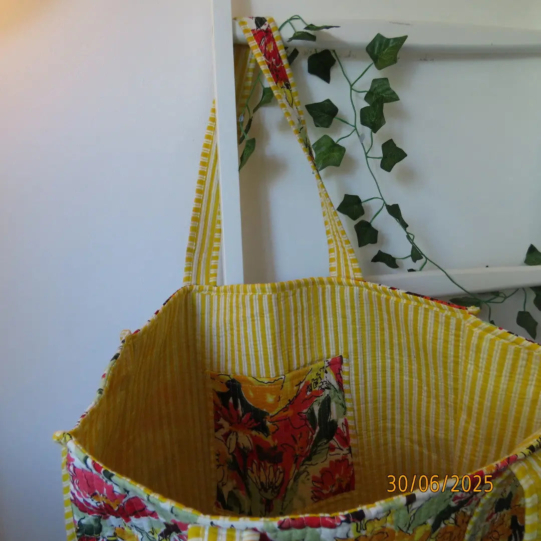 Cotton Quilted Tote Bags, Handmade quilted bags My Store
