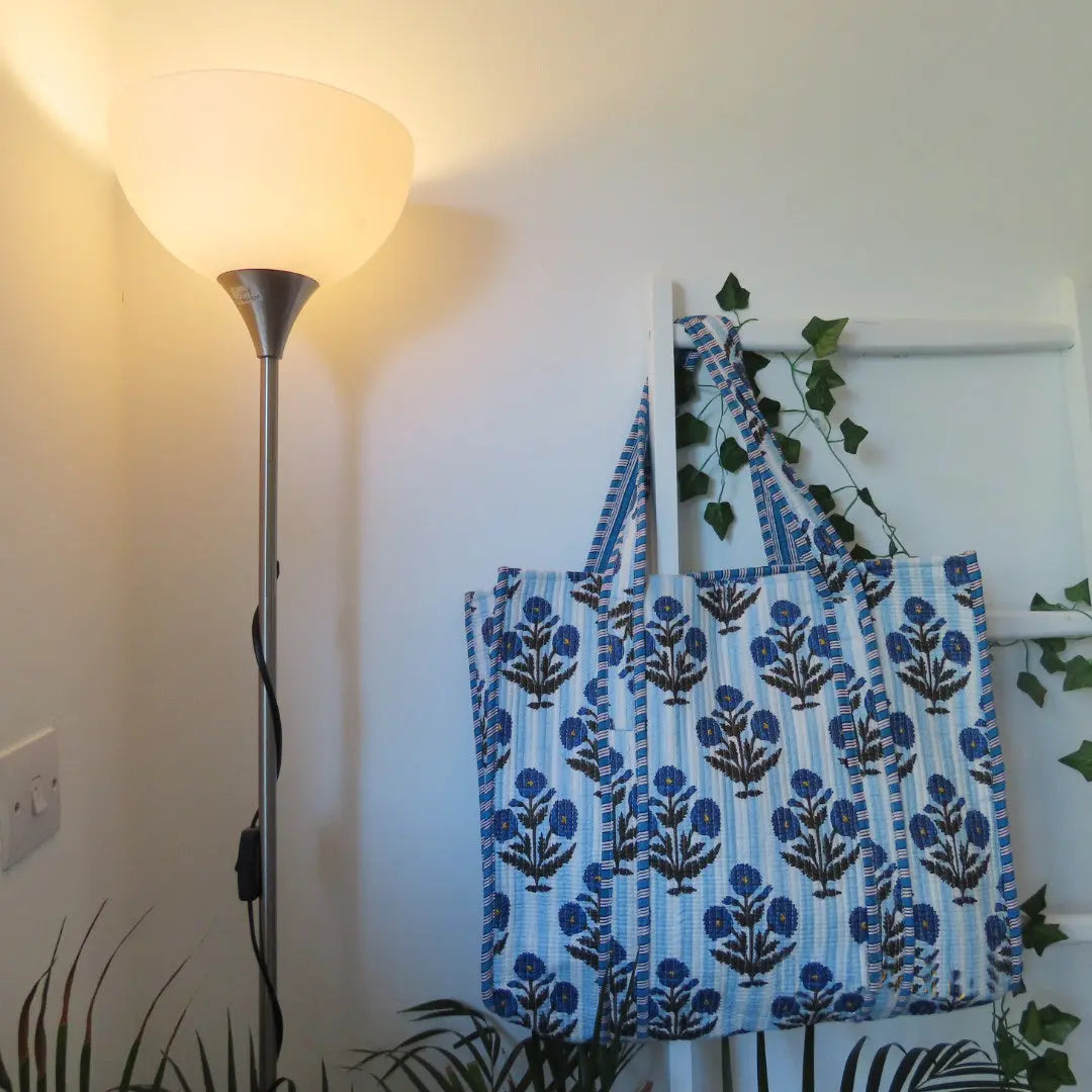 Cotton Quilted Tote Bags, Eco-friendly cotton totes My Store