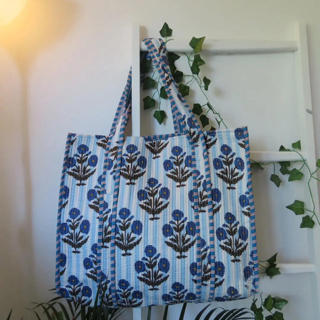 Cotton Quilted Tote Bags, Eco-friendly cotton totes My Store