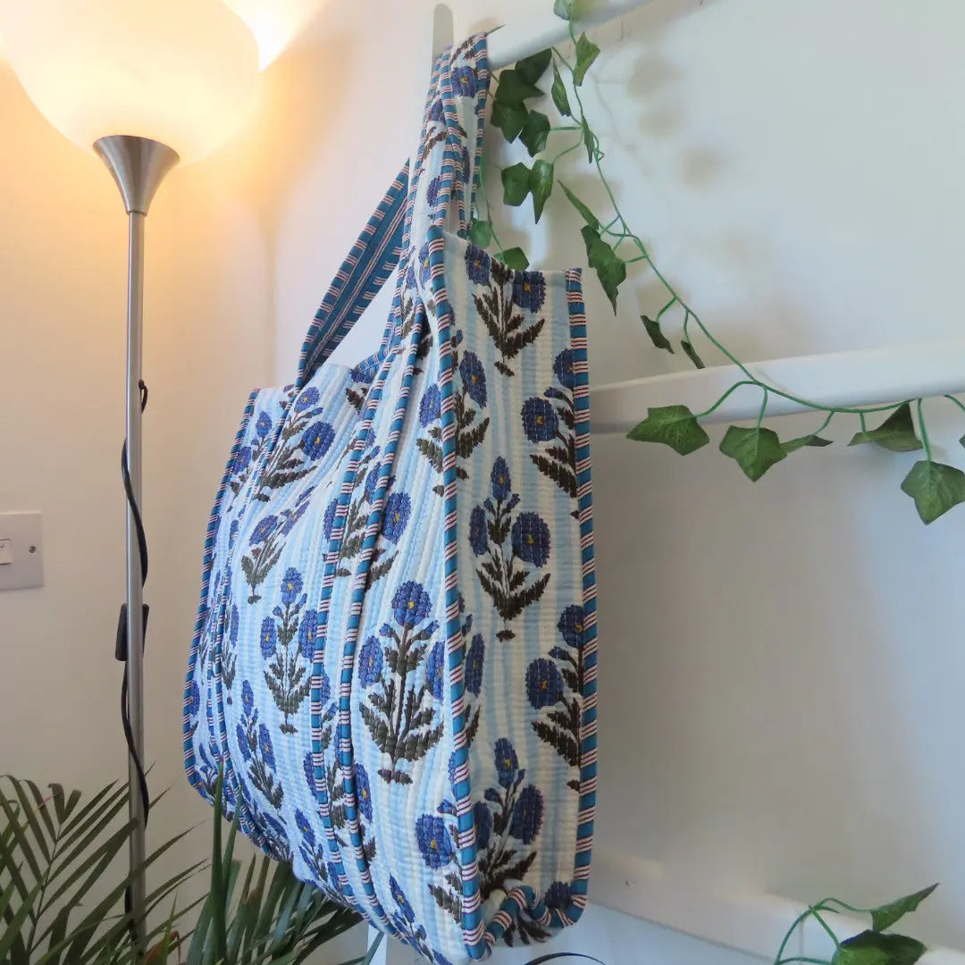 Cotton Quilted Tote Bags, Eco-friendly cotton totes My Store