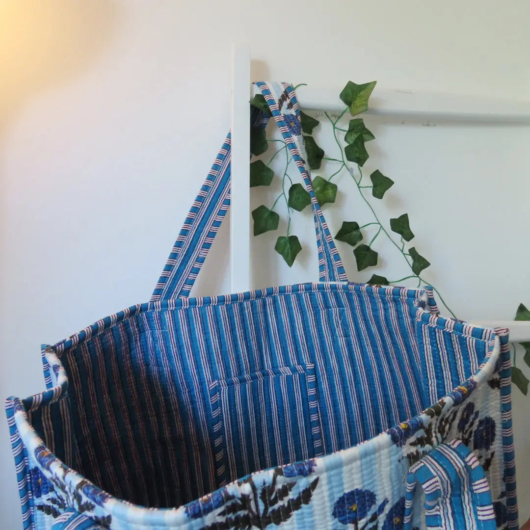 Cotton Quilted Tote Bags, Eco-friendly cotton totes My Store