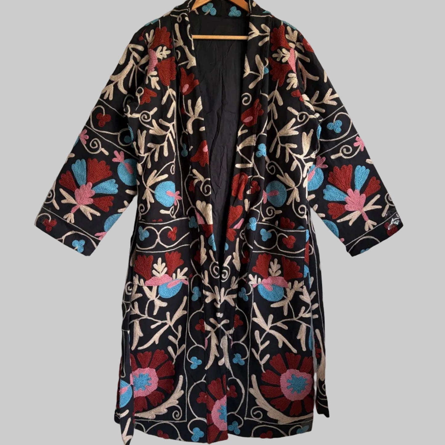 Cotton suzani long coat