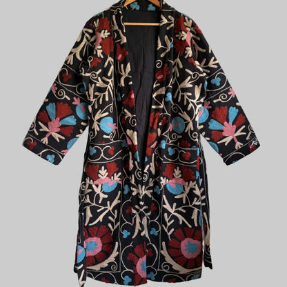 Cotton suzani long coat